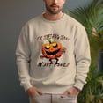 thumbnail image 5 of Men's 330g 100% Cotton Dropped Shoulder Crew Neck Sweatshirt-Pumpkin Man, 5 of 15