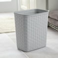 thumbnail image 3 of Sterilite 12.9L Weave Wastebasket-Grey, 3 of 5