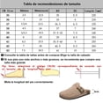thumbnail image 2 of Zapatillas de mujer, clogs & mules de gamuza y piel con soporte en arco, casuales, caqui, 2 of 6
