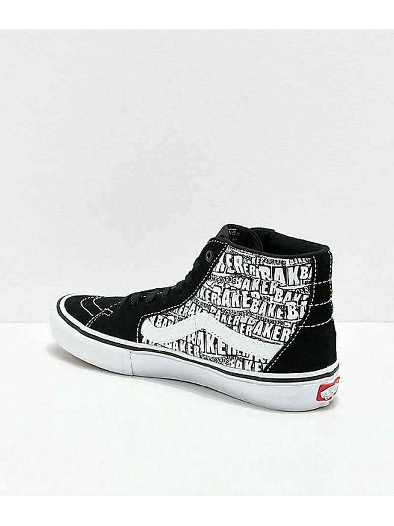 Uitreiken hack Woord Vans SK8 Hi Pro Baker Black/White Men's Classic Skate Shoes Size 12 -  Walmart.com