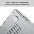 thumbnail image 2 of Case compatible with NEW MacBook Air 13.6 inch M2 A2681, 2022 release, ultra-thin smooth hard shell protective case, crystal clear, 2 of 5
