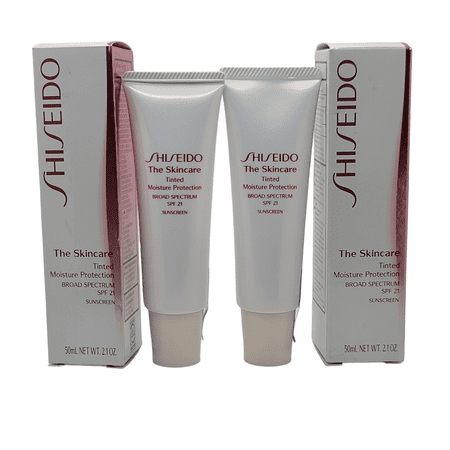 2 Pack, Shiseido The Skincare Tinted Moisture Protection SPF 21 1 Light 2.1 oz