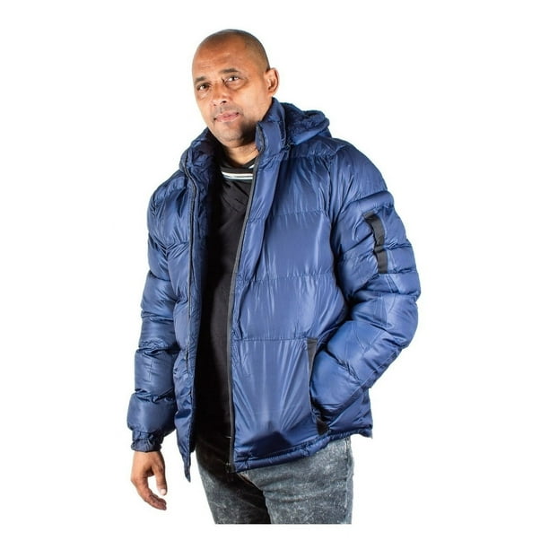 Chamarra Hombre Invierno Abrigada. Con Capucha Desmontable