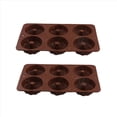 thumbnail image 1 of Mini Molde para Pasteles de 2 Piezas, Molde para Pasteles con Tubo Estriado de 6 Cavidades, Molde para Hornear Silicona Antiadherente para Cupcakes, Donas, Muffins y Pan de Maíz, 1 of 5