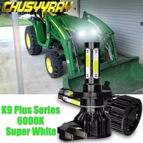 2x LED Headlight Bulbs 6000K White for Deere 3025E 3032E 3033R 3038E 3038R 3040 3041 pn 57M7166