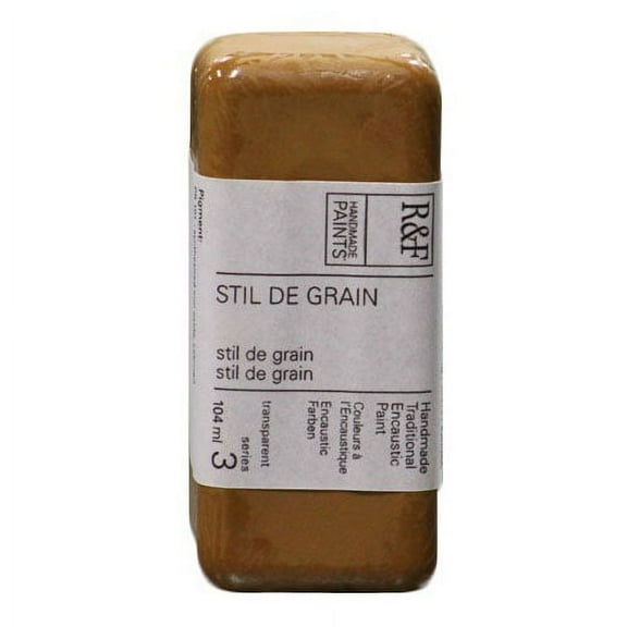 R&F Handmade Paints Encaustic Paint Cake, 104ml, Stil de Grain