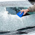 thumbnail image 4 of Raspadores de hielo de silicona para coche, 2 piezas, raspador de hielo para coche, raspador de nieve para limpiar vidrios y ventanas de coche, raspador de hielo para coches SUV azul x negro, 4 of 5