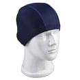 thumbnail image 2 of Gorro de natación elástico unisex Adultos Protección auditiva Gorro de baño (Azul oscuro), 2 of 8