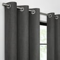 thumbnail image 4 of Eclipse Welwick Magnitech 100% Blackout Curtain, Grommet Window Curtain Panel, Seamless Magnetic Closure, 84 in long x 40 in wide, (1 Panel), Black, 4 of 12