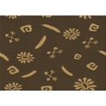 thumbnail image 1 of Ahgly Company Machine Washable Indoor Rectangle Transitional Oak Brown Area Rugs, 5' x 7', 1 of 7