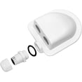 thumbnail image 3 of Prensaestopas impermeable para entrada de cables solares, carcasa de doble entrada para paneles solares de caravanas y embarcaciones (2 unidades, blanco)., 3 of 5
