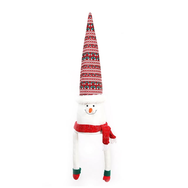 Moyic Colgante de árbol, adorno de Navidad, adorno de decoración de Navidad, accesorio de fiesta multiusos, decoraciones para festivales Kits de decoración para fiestas Muñeco de nieve de mano larga