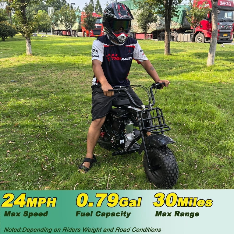 X-Pro Falcon 105cc 4-Stroke Mini Gas Dirt Bike for Kids, 6
