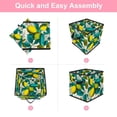thumbnail image 6 of RATGDN Collapsible Fabric Cube Storage Bin with Double Handles for Living Room Bedroom Office Black - Lemon Juice Fruit, 6 of 7