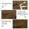 thumbnail image 6 of Royale Linens Chocolate Duvet Cover Twin Size - Twin Duvet Cover Set - 2 Piece Double Brushed Twin Duvet Covers with Zipper Closure, 1 Twin Duvet Cover 68x90 inches and 1 Pillow Sham (Twin, Chocolate), 6 of 8
