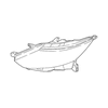 Genuine OE Nissan Lamp Housing - 26025-6MA0A