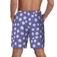 thumbnail image 2 of Lsque Mens Swim Trunks Daisies Flowers Pattern - Bathing Suit Compression Liner - Beach Swim Shorts Swimwear - (S-3XL) - Stretch Quick Dry -Large, 2 of 9
