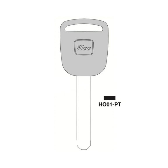 ILCO New Uncut Blank Chipped Transponder Key Fits for Honda ID13 Chip F HO01-PT