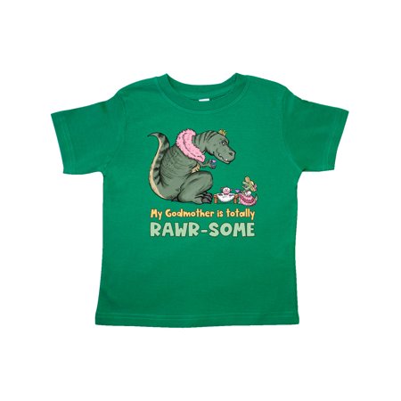 

Inktastic My Godmother Is Totally Rawr-Some Tea Rex Party Gift Toddler Boy or Toddler Girl T-Shirt