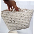 thumbnail image 6 of GAXIRE White Cotton Rope Storage Basket Set with Handles, Woven Desktop Organizer for Makeup and Small Items, 1 Set, 6 of 8
