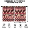 thumbnail image 2 of Blackout Kids Curtains,Red Geometric Striped Pattern Childrens Insulated Curtains Set Of 2,Bedroom Essentials,Toddler Room Decor 42x54in(106x137cm), 2 of 5