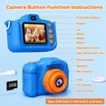thumbnail image 6 of Bravokids Kids Camera, Dinosaur Toddler 1080P Digital Camera with 32GB SD Card, Birthday Gift for Girls Age 3-9, 6 of 9