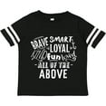 thumbnail image 3 of Inktastic Brave Smart Loyal Kind Fun Loved All of the Above Boys or Girls Toddler T-Shirt, 3 of 5