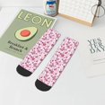 thumbnail image 7 of Fuzoiu Flower Butterfly Print Adult Socks, Crew Moisture-wicking Socks, Unisex Cushion Crew Socks,Casual Sports Ankle Socks, 7 of 7
