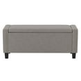 thumbnail image 2 of CorLiving Luna Upholstered Storage Bench Light Grey, 2 of 5