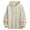 Beige, variant on zbxnLI Men's Winter Padded Lined Hoodie Thick Sweatshirts Long Sleeve Hooded Athletic Tops with Pockets