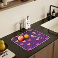 thumbnail image 5 of Yayeee Drying Mat for Kitchen Counter Dishes Microfiber Coffee Decorative Pad, Love in The Clouds, 5 of 9