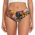 thumbnail image 1 of Fotbe Abstract Lion Painting Calzones Estampados para Mujer – Ropa Interior de Algodón, Cómoda, Suave y Elástica-XX-Large, 1 of 6