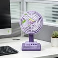 thumbnail image 1 of EGNMCR Fan, Ceiling Fan, Desk Fan, Portable Fan Cartoons Fruit Printed Base Three-gear Large Wind Tone Desktop Small Desk Fan Fruit Rechargeable Small Fan Plasti c fan, 1 of 6