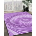 thumbnail image 3 of Ahgly Company Machine Washable Indoor Square Transitional Pastel Purple Pink Area Rugs, 8' Square, 3 of 7