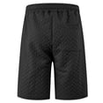 thumbnail image 4 of pstuiky Pantalones cortos de gimnasio, Pantalones cortos casuales de color liso para hombre, con bolsillos y cintura con cordones Pantalones cortos de golf, 4 of 6