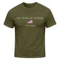 thumbnail image 4 of Usa 250 Men's Patriotic Independence Day Classic Crewneck Summer Casual Tee Mens 4Th of July T Shirts Army Green L, 4 of 4