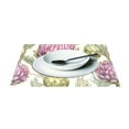 thumbnail image 3 of Flower Pink 4 PCs Placemats Set Linen Non-Slip Table Mat Rectangular Washable for Dining Kitchen Party 12"x18", 3 of 8