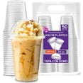 thumbnail image 1 of 50 Vasos de Plástico de 20 oz (591 ml) con Tapa Tipo Domo Transparentes Best Trading VTD20-1, 1 of 5