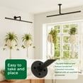 thumbnail image 7 of Bamworld Hanging Planters for Indoor Plants T-Shaped Hanging Plant Holder Plant Hanger Indoor Window Plant Shelves Ceiling Wall Mount Black Rod for Garden Wall Decor (Pot&Plant Not Included), 7 of 7