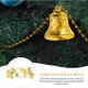 thumbnail image 4 of Guirnalda de cuentas de perlas y campanas navideñas Guirnalda de cascabeles de trineo navideños, 4 of 5