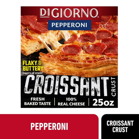 DiGiorno Frozen Pizza, Pepperoni Croissant Crust Pizza with Marinara Sauce, 25 oz (Frozen)