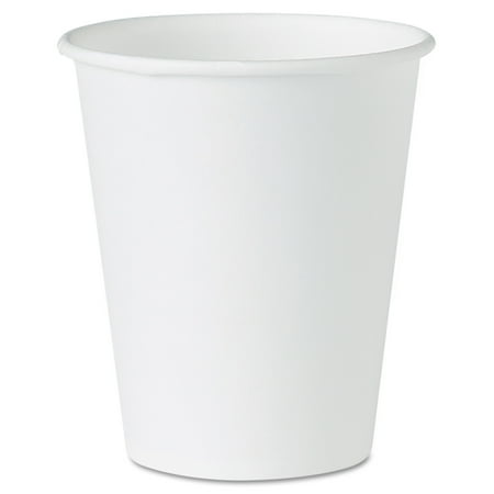 SOLO Cup Company White Paper Water Cups, 4oz, White, 100/Pack