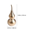 thumbnail image 2 of Raindrops 1Pc Retro Style Copper Gourd Ornament Decorative Brassware for Tabletop Display, 2 of 8