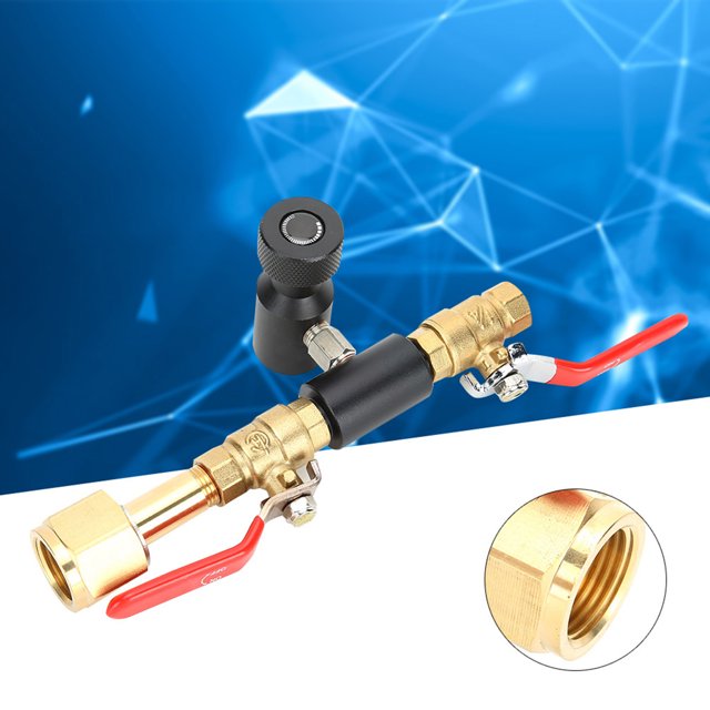 Reliable CO2 Refill Adapter, Soda Adapter, With Two On/Off Valves Factory Soda Machine For For Soda Water