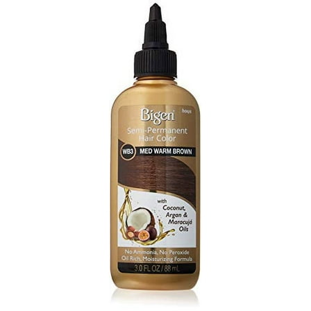 Bigen Semi Permanent Hair Color, Medium Warm Brown, 3.0 Ounce (BSPWB3)