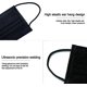 thumbnail image 4 of Paquete de 50 máscaras desechables de 3 capas de alta filtrabilidad, adecuadas para pieles sensibles, máscara facial transpirable (negro), 4 of 4