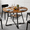 Rust, variant on SHOUFTW 42 Inch Round Dining Table for 4-6, Farmhouse Kitchen & Dining Room Table with Dual-Tier Storage Shelf, Heavy-Duty Pedestal Metal Frame, Space-Saving Circular Table for Apartment, Rust