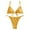 Yellow, variant on asdoklhq Swimsuits for Women Plus,Women Leaves Print Bandage Bikini Set Push-Up Brazilian Swimwear Beach Swimsuit