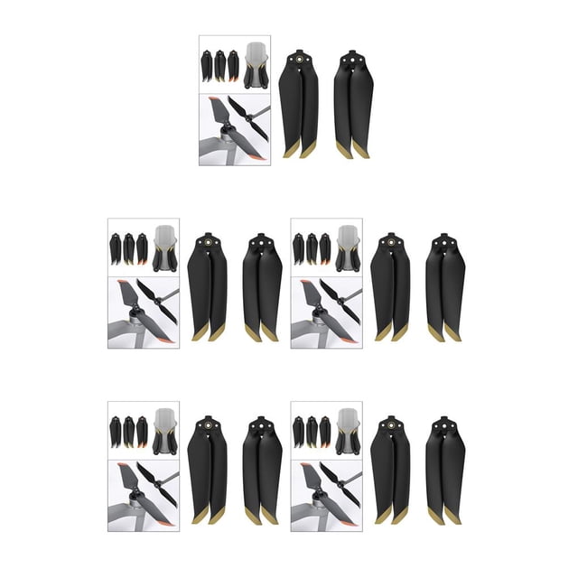 Hélices de bajo ruido Bewildely 7238F para 2S 1 par dorado Type2