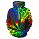 thumbnail image 3 of Sudadera con capucha con estampado 3D de hojas de malezas para hombre, sudadera informal de manga larga con patrón de plantas coloridas, sudadera holgada unisex, jersey de calle, 3 of 5